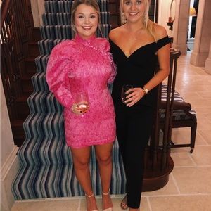 ROTATE Birger Christian Puff Sleeve Dress